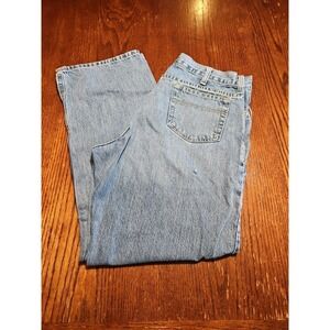 Cinch White‎ label Jeans 34x30 Faded Blue Straight Leg Medium Wash Denim(A834)